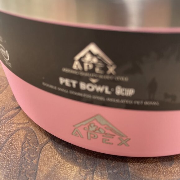 APEX Dog Bowl 100% STAINLESS STEEL DOG BOWL 8 CUP SIZE LARGE BUILT TO LAST - Picture 4 of 10